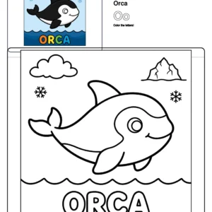 Coloring Pages For Girls Orca - Letter O Coloring Page