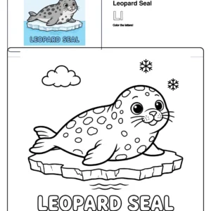 Coloring Pages Seal - Letter L Coloring Page