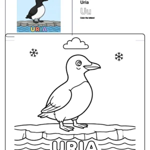 Free Coloring Pages For Kids Uria - Letter U Coloring Page