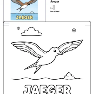 Printable Coloring Pages Jaeger - Letter J Coloring Page