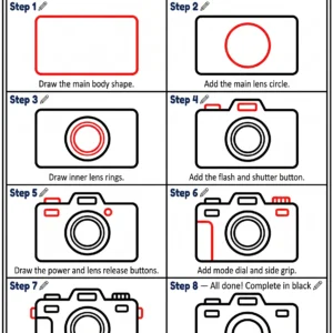 camera drawing cute pictures to draw